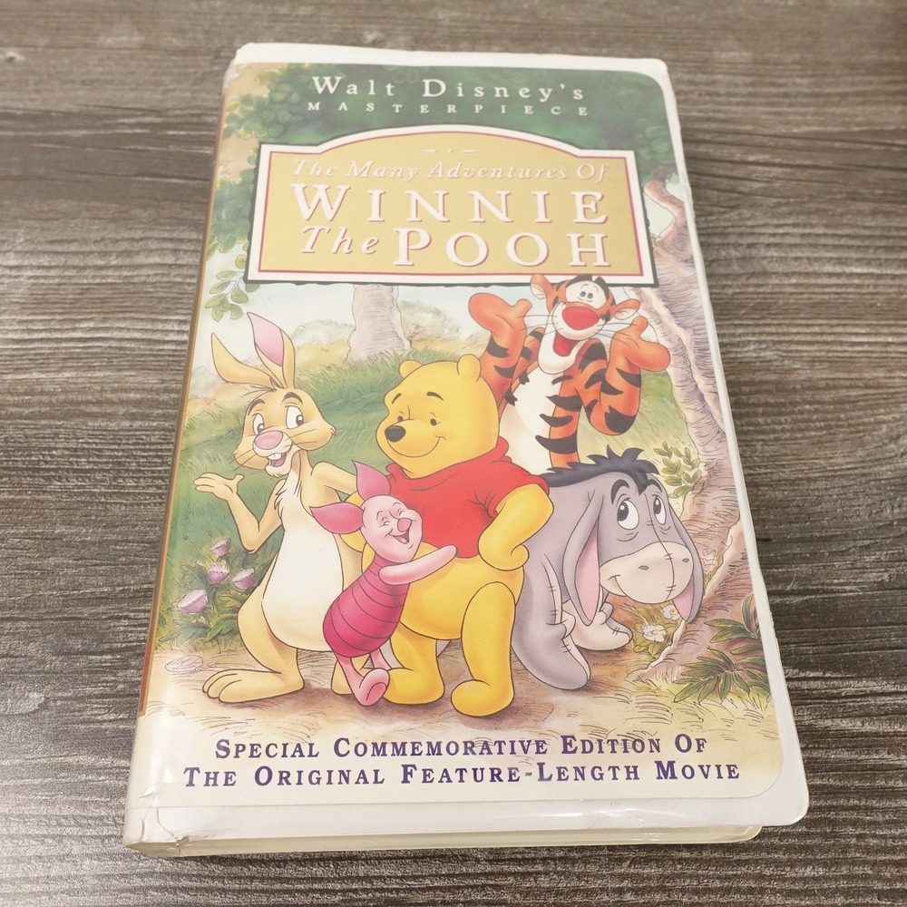 Disney The Many Adventures of Winnie The Pooh VHS Masterpiece Collection